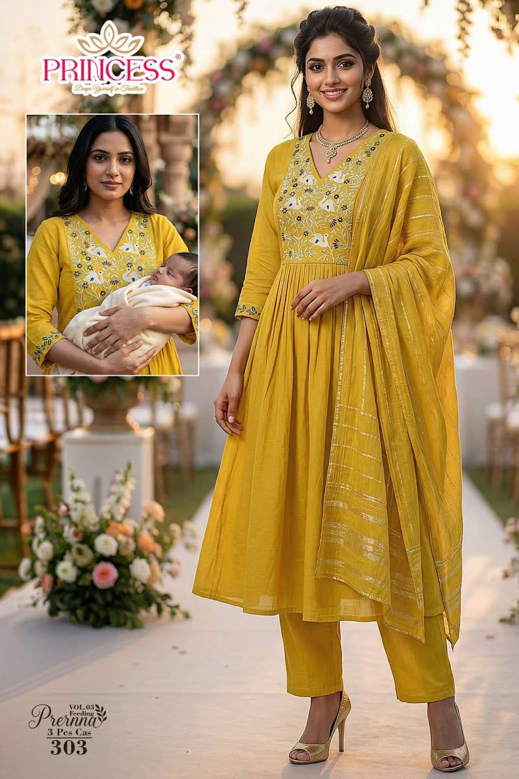 Prernna Vol 3 Princess Creation Roman Feeding Readymade Suit Manufacturer