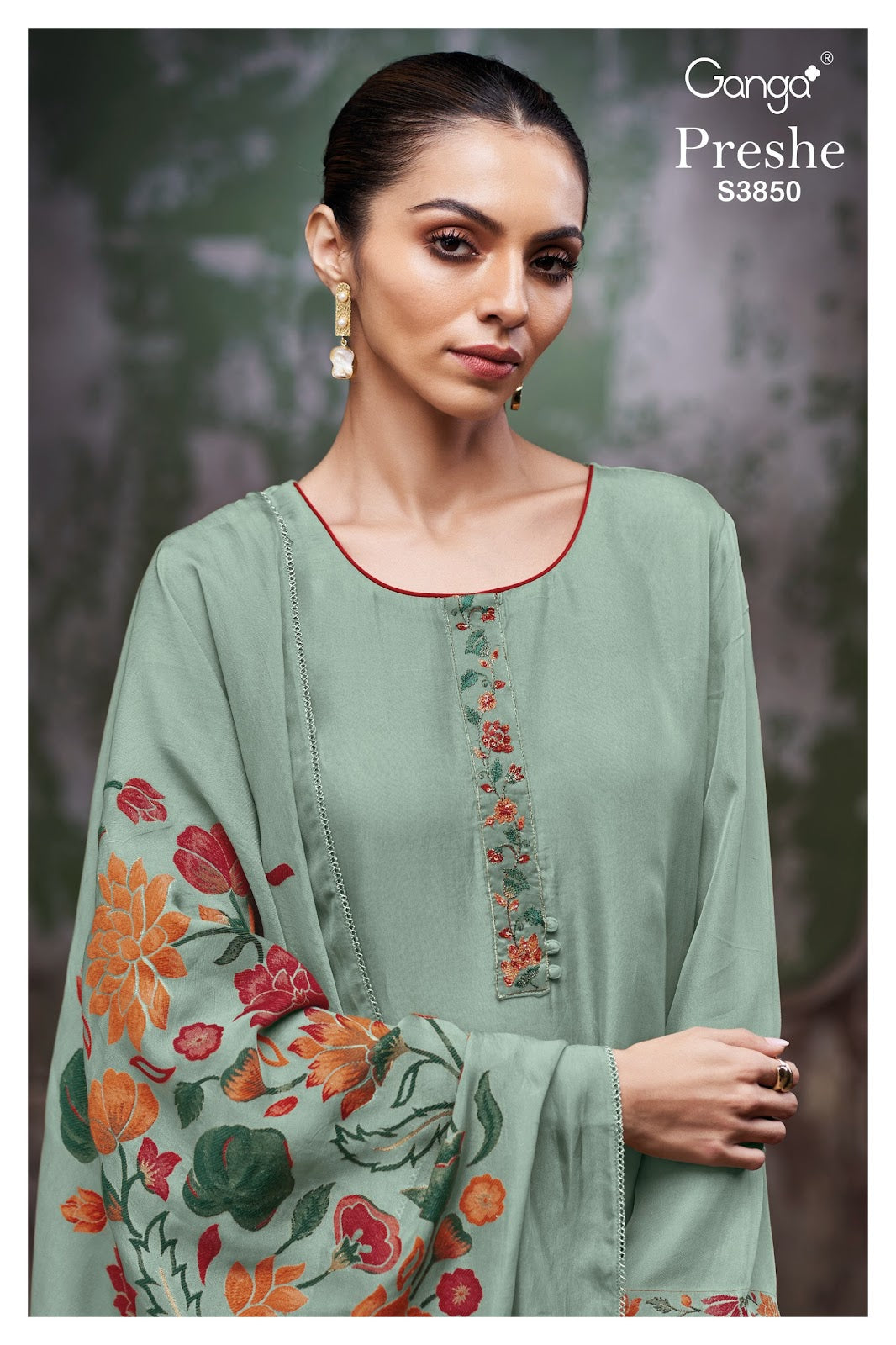 Preshe 3850 Ganga Plazzo Style Suits Supplier Gujarat