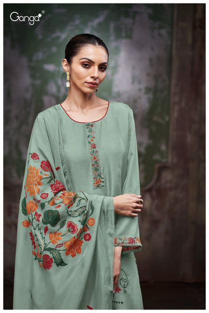 Preshe 3850 Ganga Plazzo Style Suits Supplier Gujarat