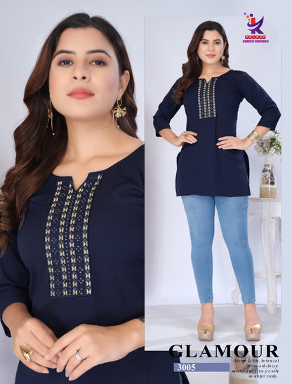 Pretty Little 2 Mlm Kalash Lifestyle Rayon 14Kg Short Kurtis Wholesaler
