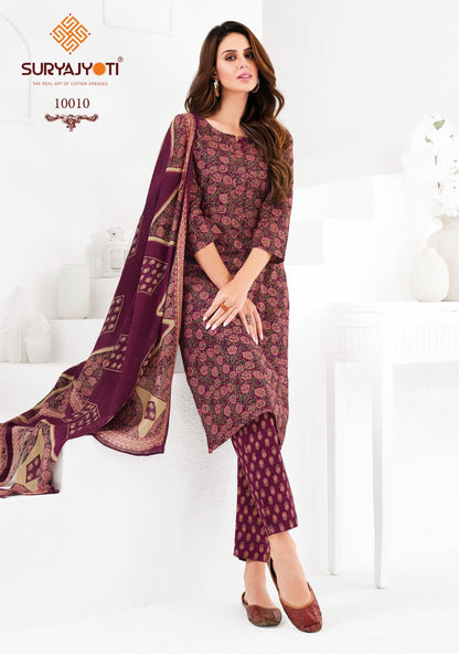Preyasi Vol 10 The Taste Of Jaipur Suryajyoti Cotton Dress Material Manufacturer India