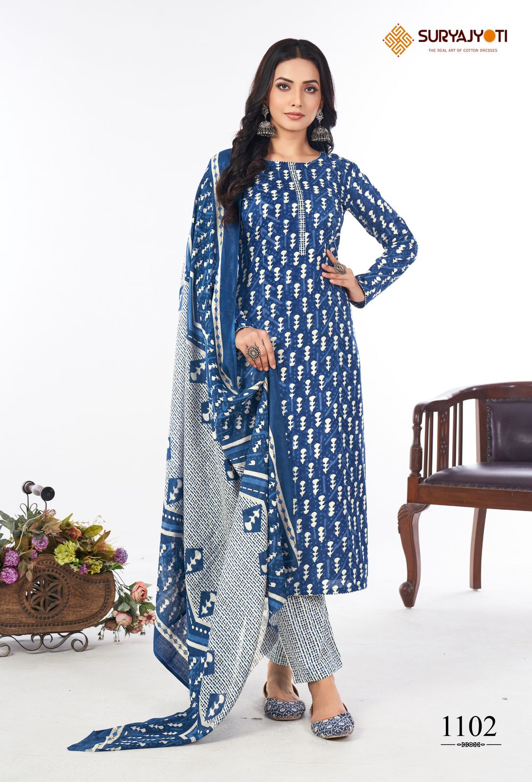 Preyasi Vol 11 Suryajyoti Cotton Readymade Pant Style Suits Wholesaler