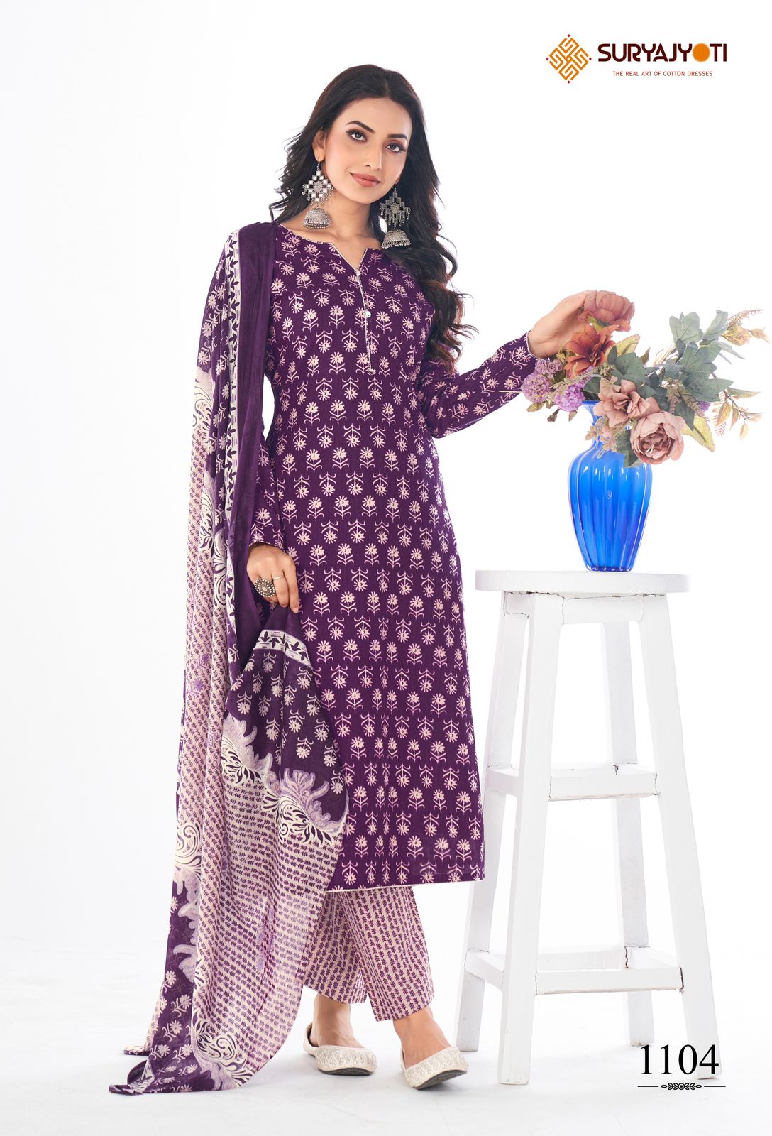 Preyasi Vol 11 Suryajyoti Cotton Readymade Pant Style Suits Wholesaler