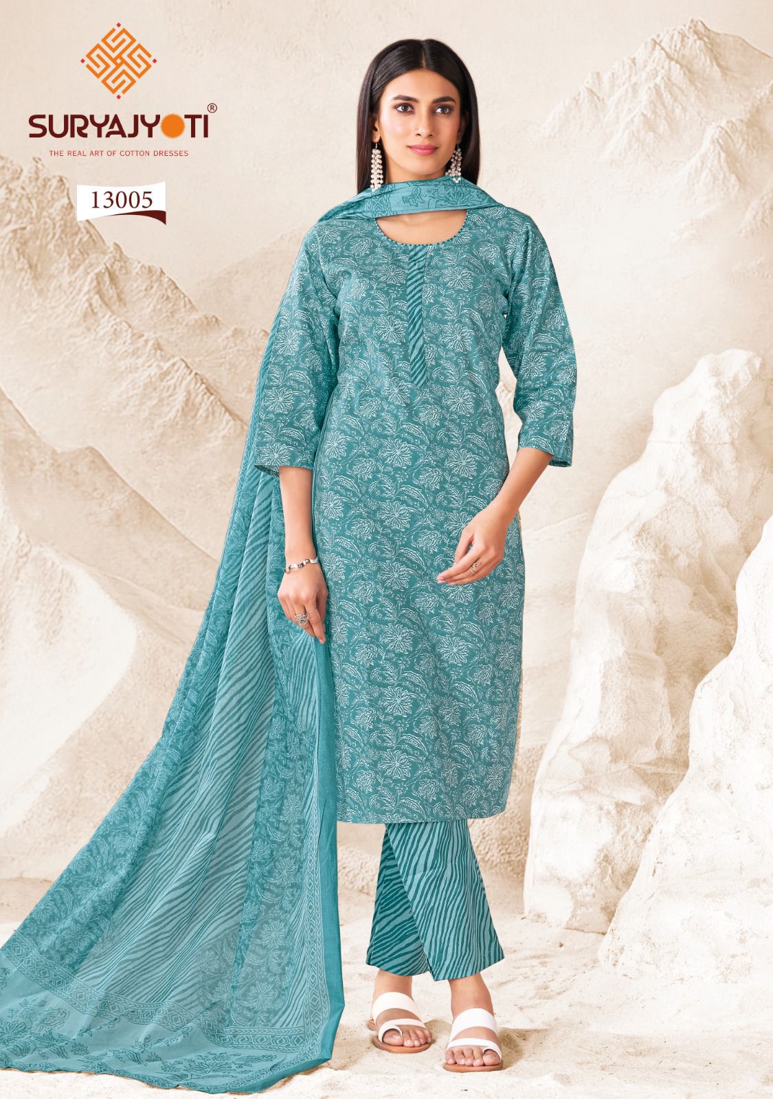 Preyasi Vol 13 The Taste Of Jaipur Suryajyoti Cotton Dress Material Wholesale