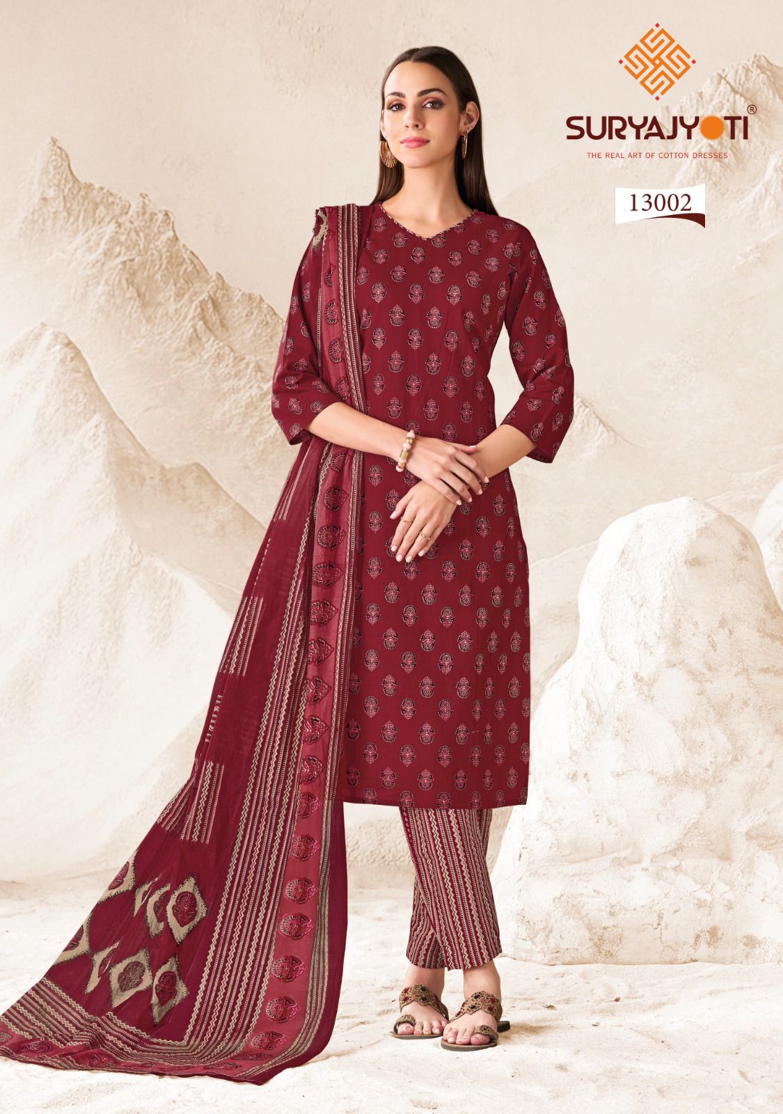 Preyasi Vol 13 The Taste Of Jaipur Suryajyoti Cotton Dress Material Wholesale