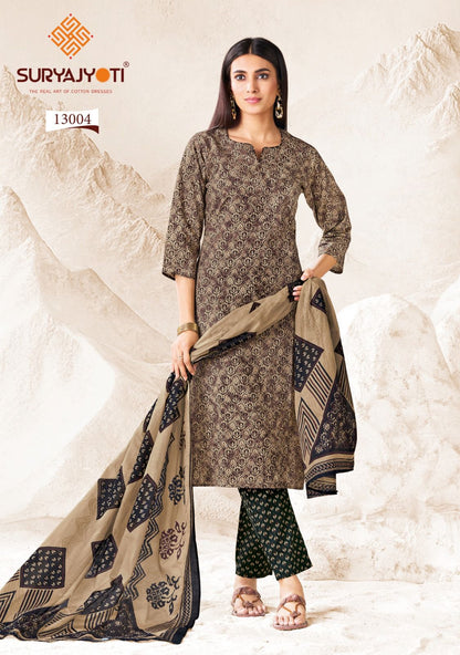 Preyasi Vol 13 The Taste Of Jaipur Suryajyoti Cotton Dress Material Wholesale