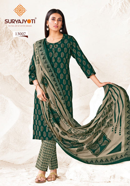 Preyasi Vol 13 The Taste Of Jaipur Suryajyoti Cotton Dress Material Wholesale