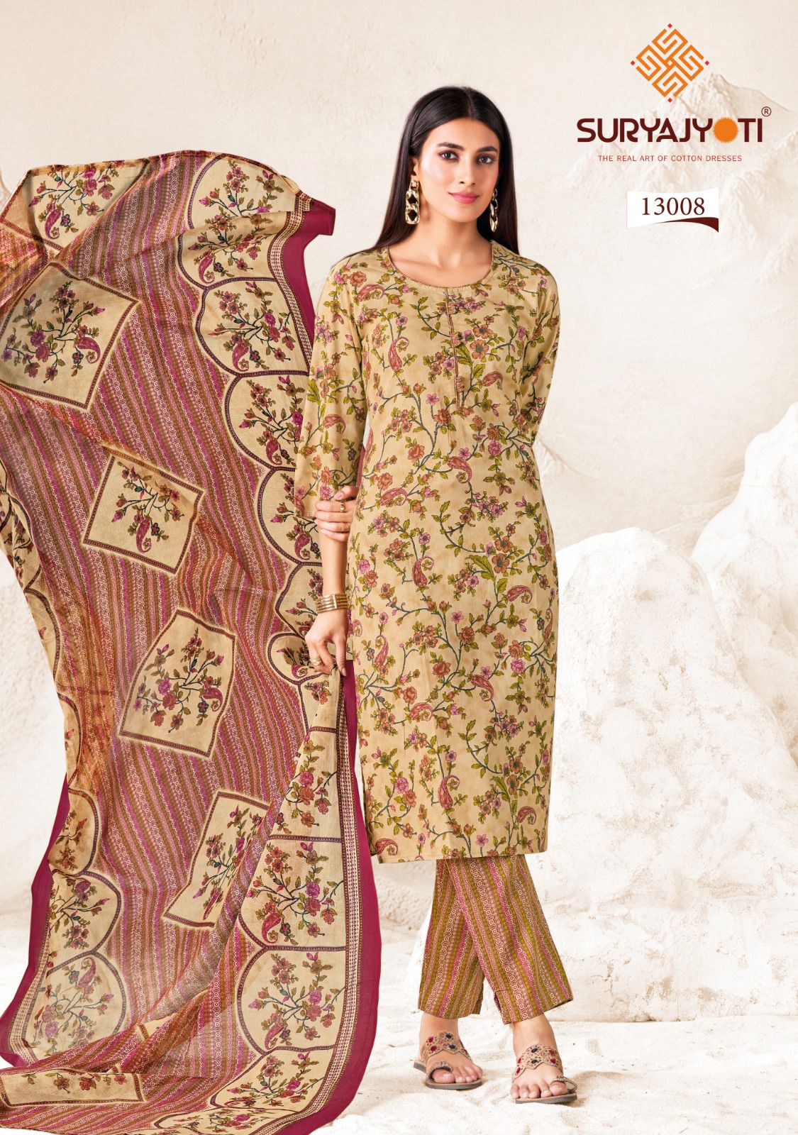 Preyasi Vol 13 The Taste Of Jaipur Suryajyoti Cotton Dress Material Wholesale