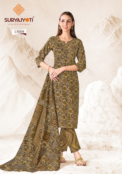 Preyasi Vol 13 The Taste Of Jaipur Suryajyoti Cotton Dress Material Wholesale
