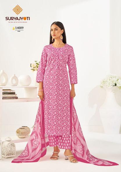 Preyasi Vol 14 Suryajyoti Cotton Dress Material Supplier India
