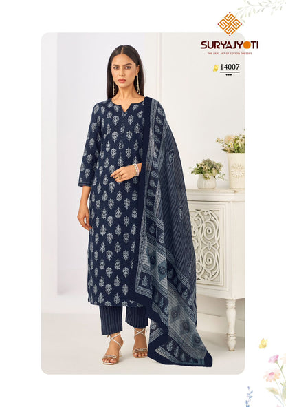 Preyasi Vol 14 Suryajyoti Cotton Dress Material Supplier India