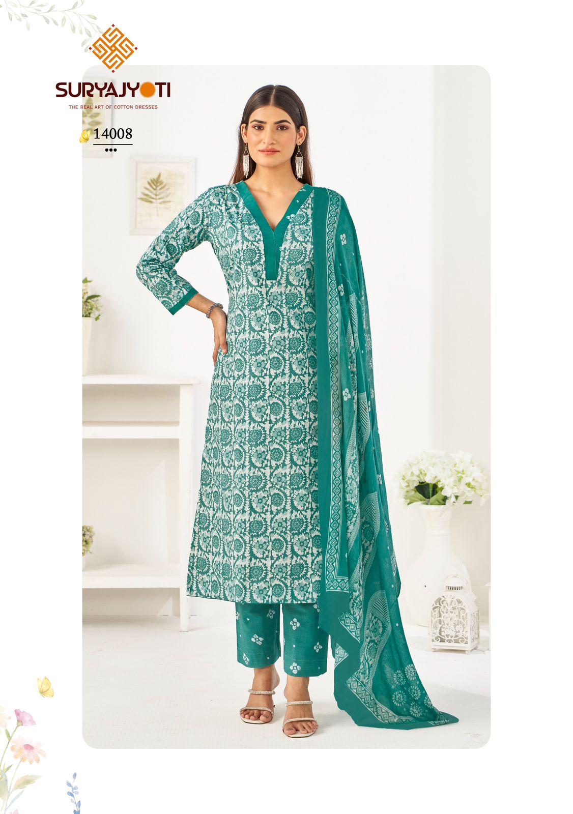 Preyasi Vol 14 Suryajyoti Cotton Dress Material Supplier India