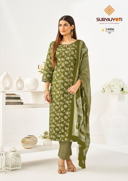 Preyasi Vol 14 Suryajyoti Cotton Dress Material Supplier India