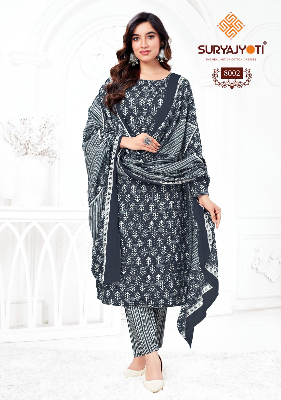Preyasi Vol 8 Suryajyoti Cotton Dress Material Wholesale Rate