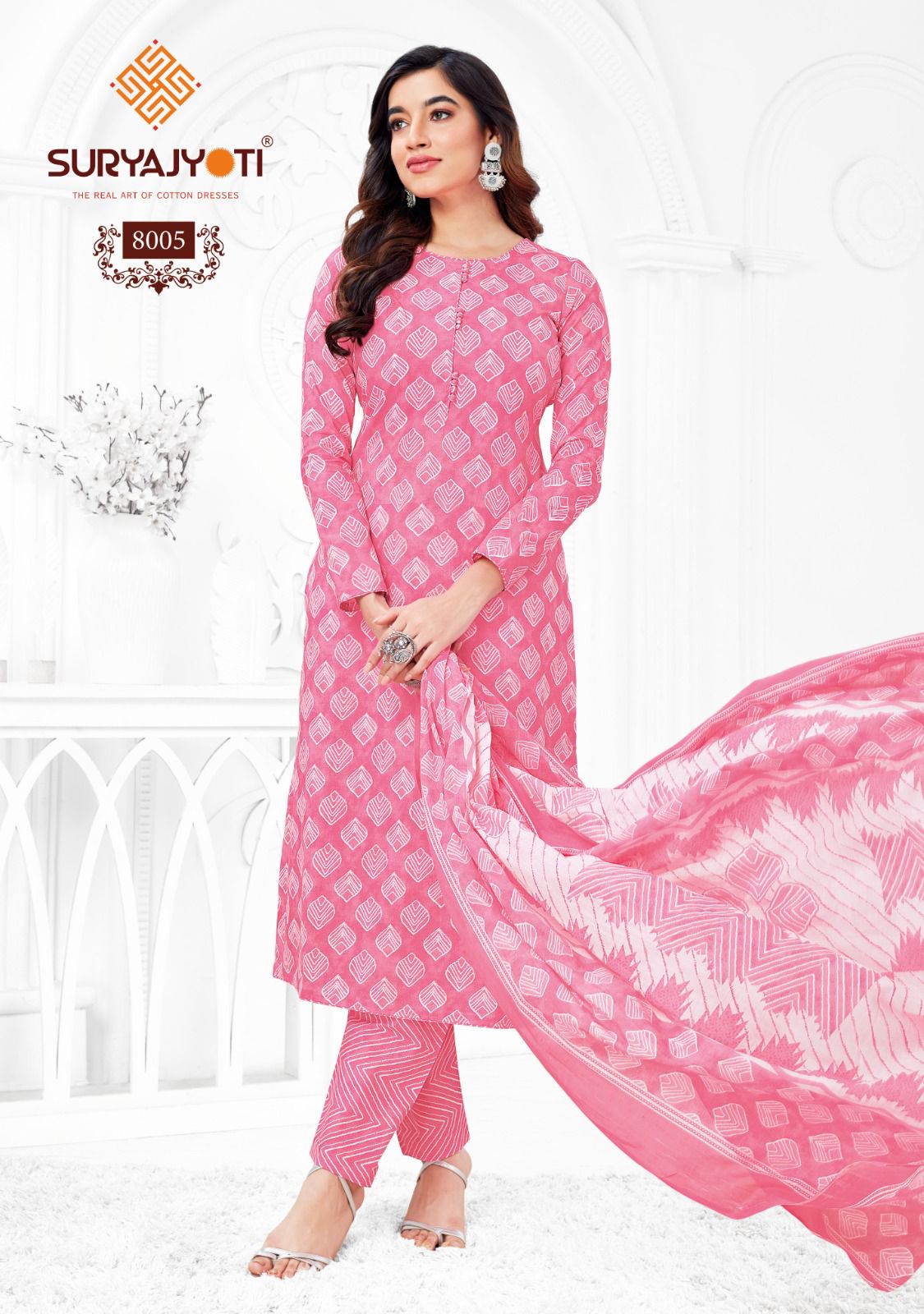 Preyasi Vol 8 Suryajyoti Cotton Dress Material Wholesale Rate