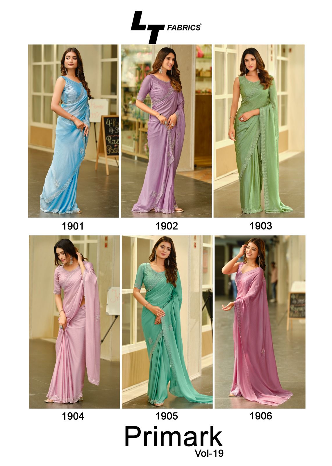 Primark Vol 19 Lt Fabrics Silk Sarees Wholesale Rate