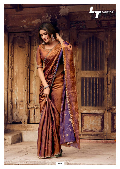 Primark Vol 22 Lt Fabrics Shine Silk Sarees Manufacturer Gujarat