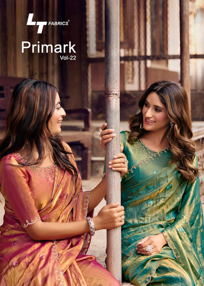 Primark Vol 22 Lt Fabrics Shine Silk Sarees Manufacturer Gujarat