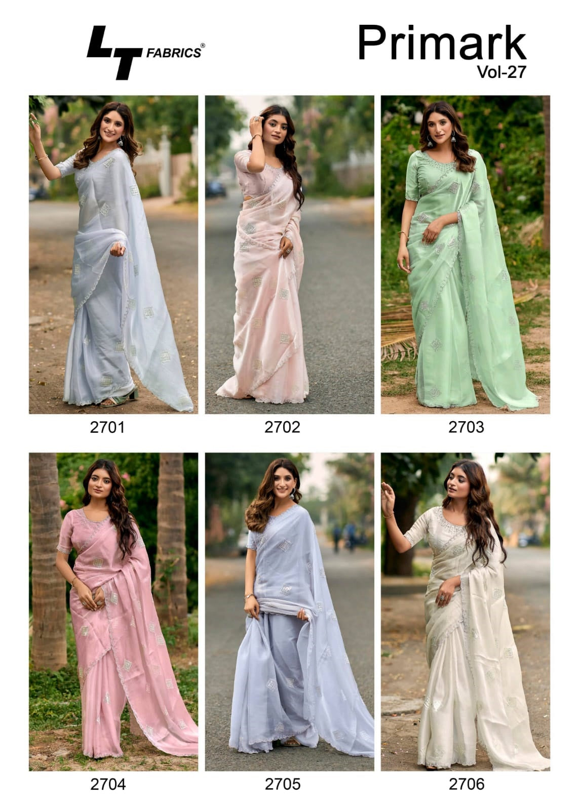 Primark Vol 27 Lt Fabrics Silk Sarees Wholesale Rate