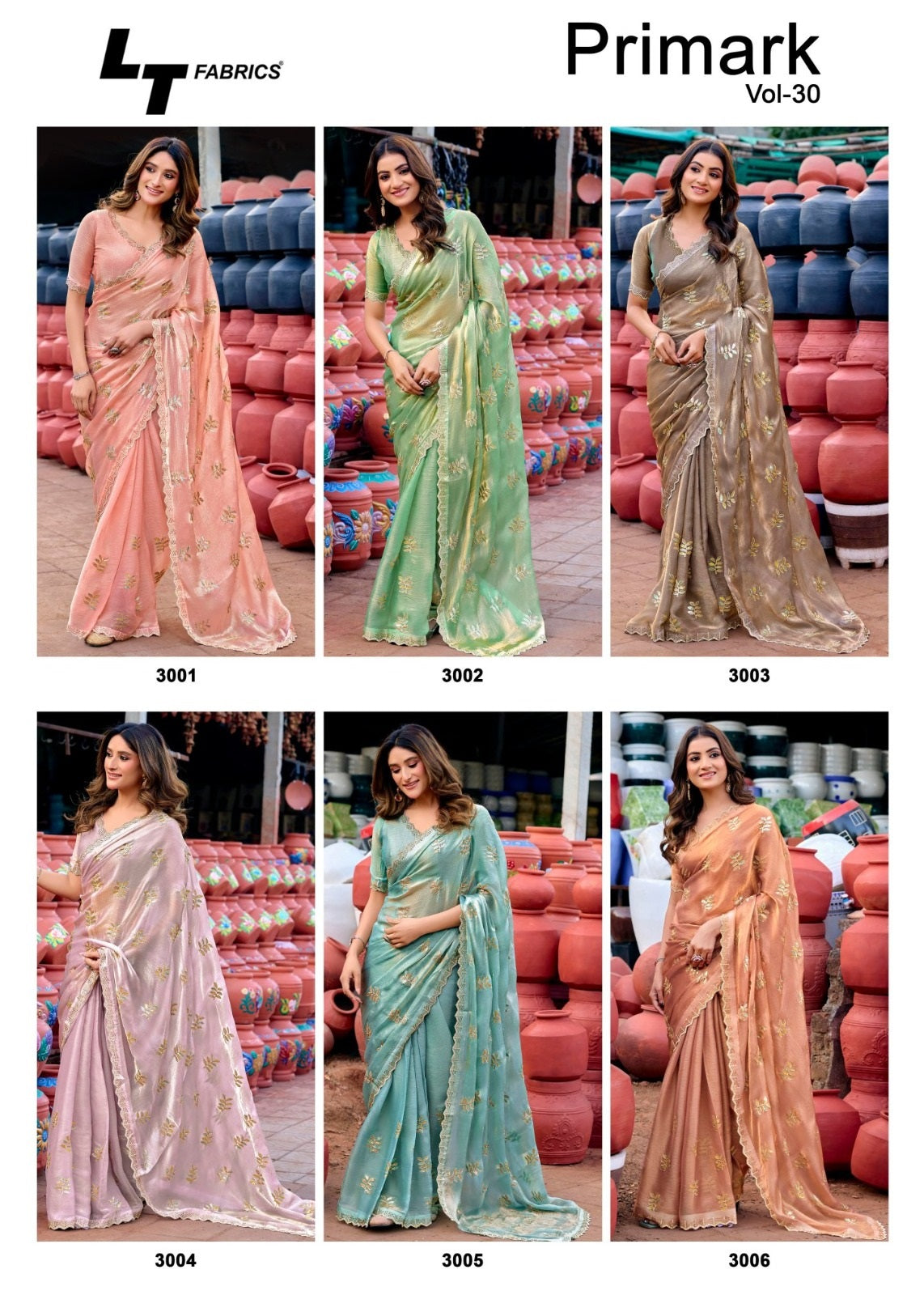 Primark Vol 30 Lt Fabrics Sarees Wholesaler