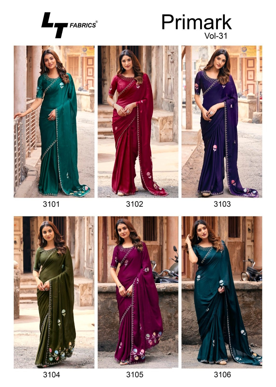 Primark Vol 31 Lt Fabrics Silk Sarees Wholesale