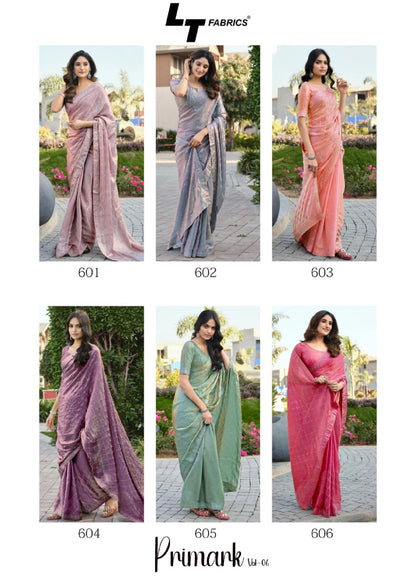 Primark Vol 6 Lt Fabrics Silk Sarees Wholesaler Gujarat
