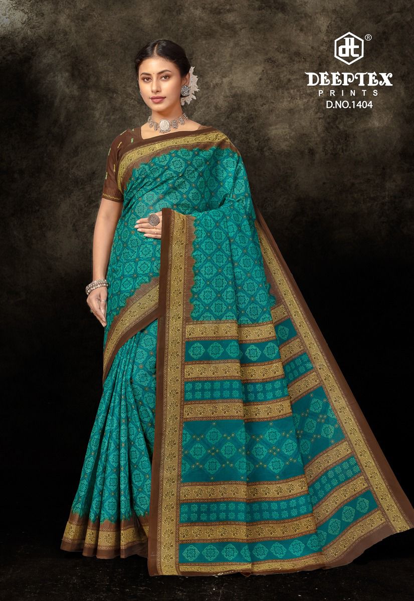 Prime Time Vol 14 Deeptex Prints Cotton Sarees Wholesale