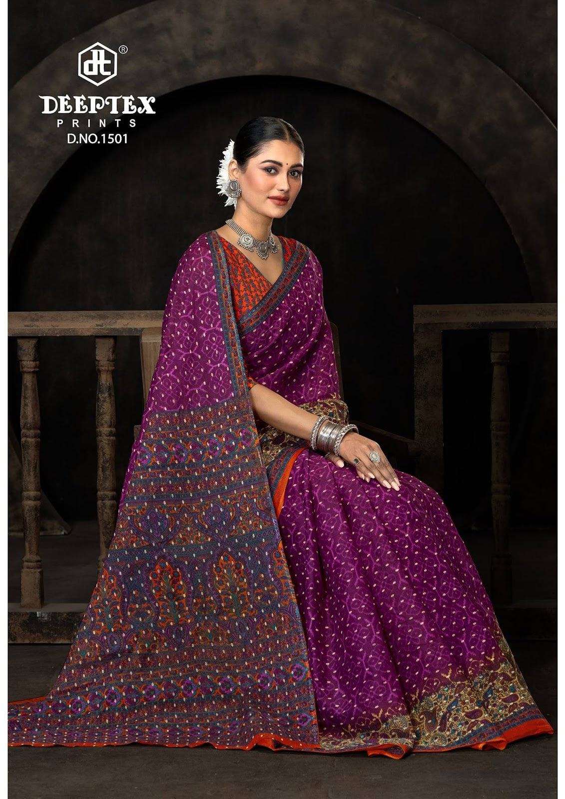 Prime Time Vol 15 Deeptex Prints Cotton Sarees Manufacturer Ahmedabad