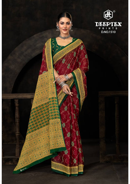 Prime Time Vol 15 Deeptex Prints Cotton Sarees Manufacturer Ahmedabad
