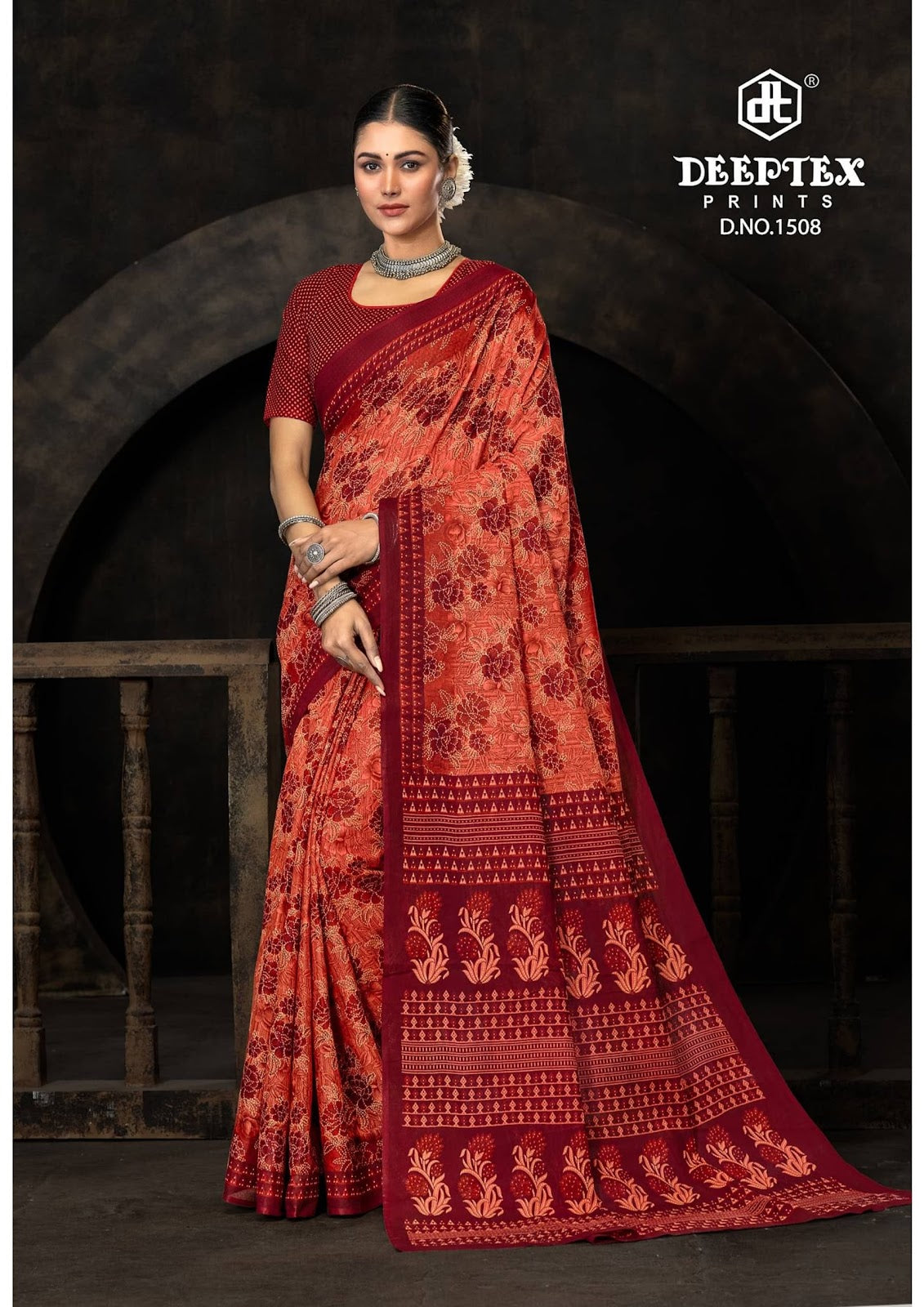 Prime Time Vol 15 Deeptex Prints Cotton Sarees Manufacturer Ahmedabad