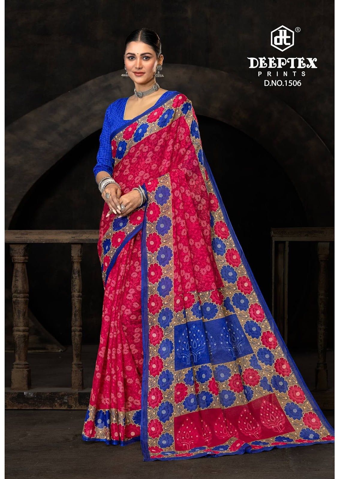 Prime Time Vol 15 Deeptex Prints Cotton Sarees Manufacturer Ahmedabad