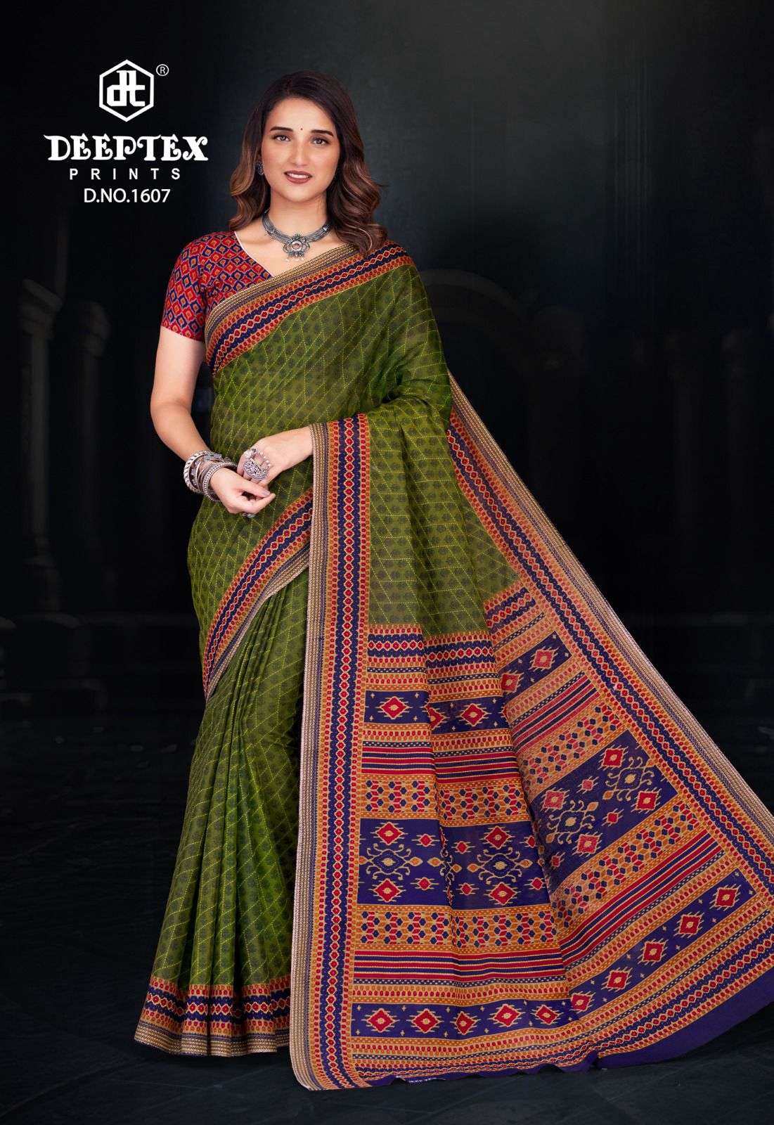Prime Time Vol 16 Deeptex Prints Cotton Sarees Exporter Gujarat