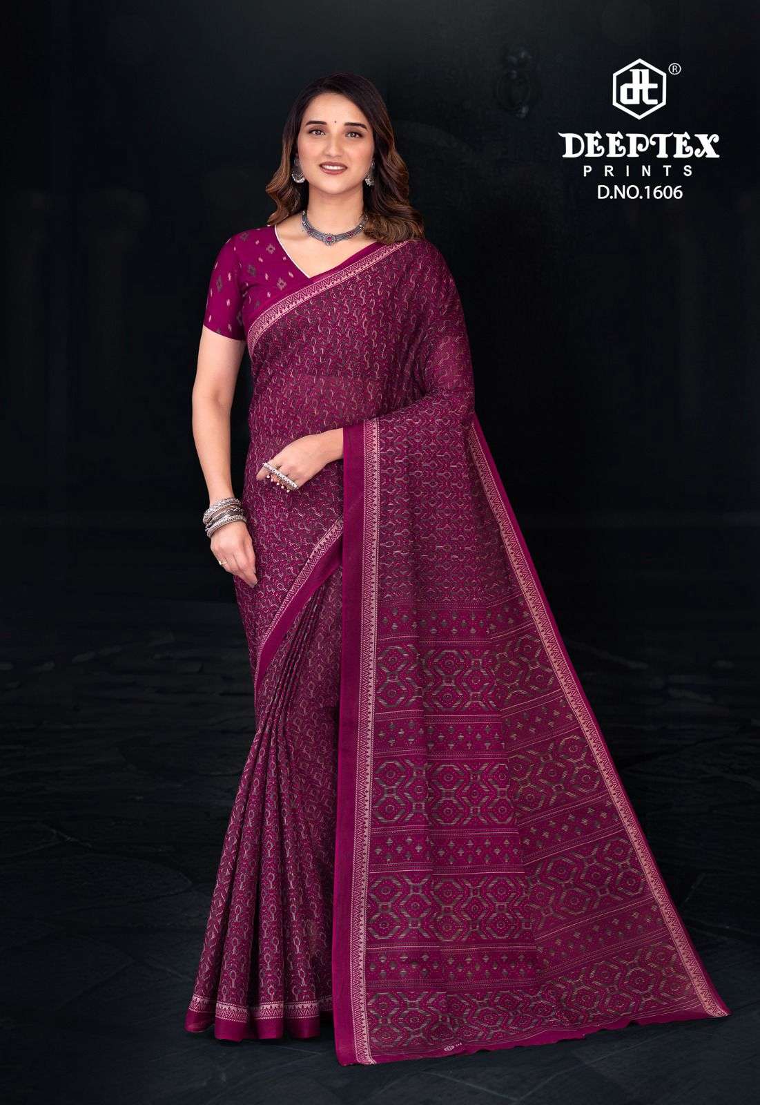 Prime Time Vol 16 Deeptex Prints Cotton Sarees Exporter Gujarat