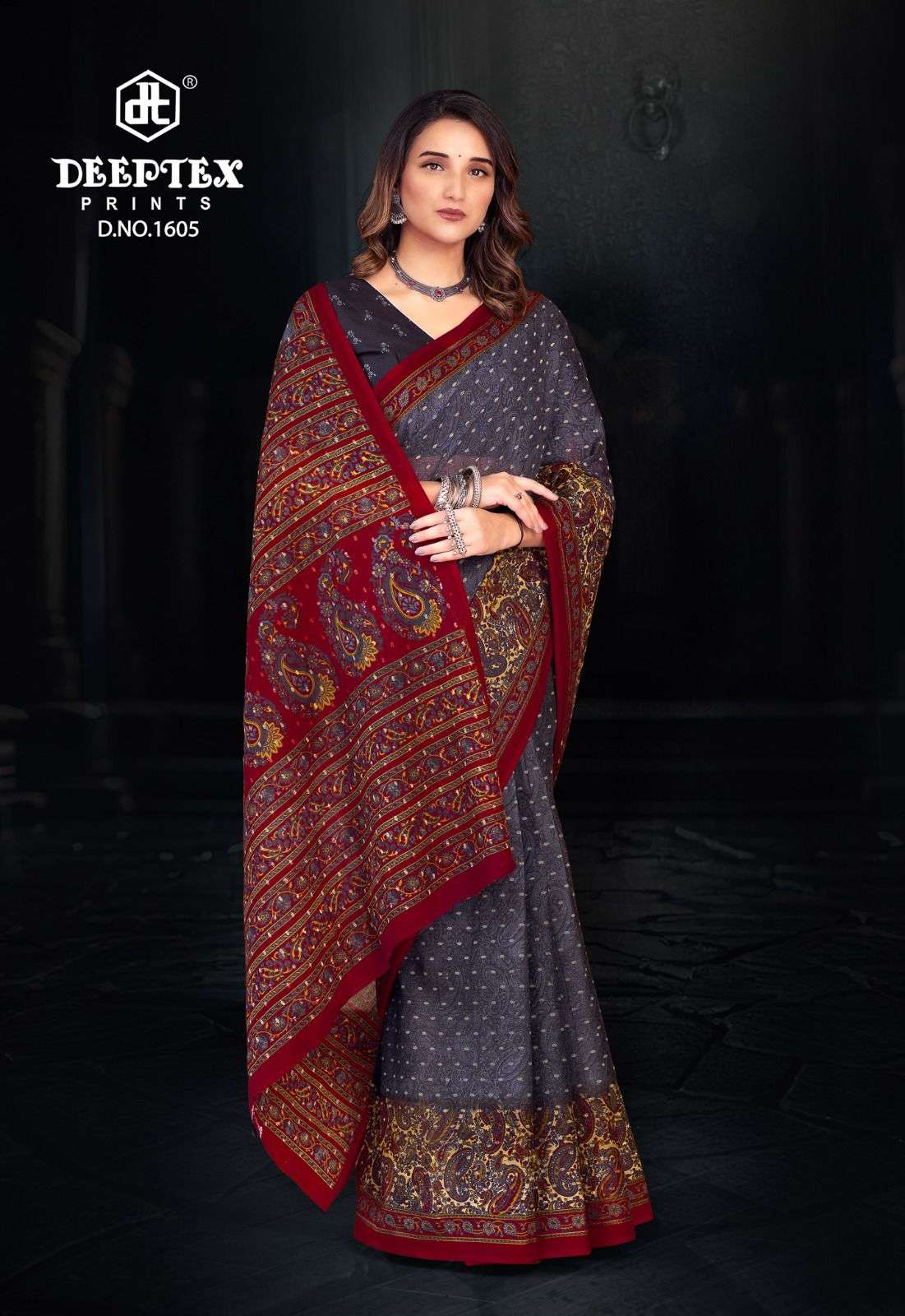 Prime Time Vol 16 Deeptex Prints Cotton Sarees Exporter Gujarat