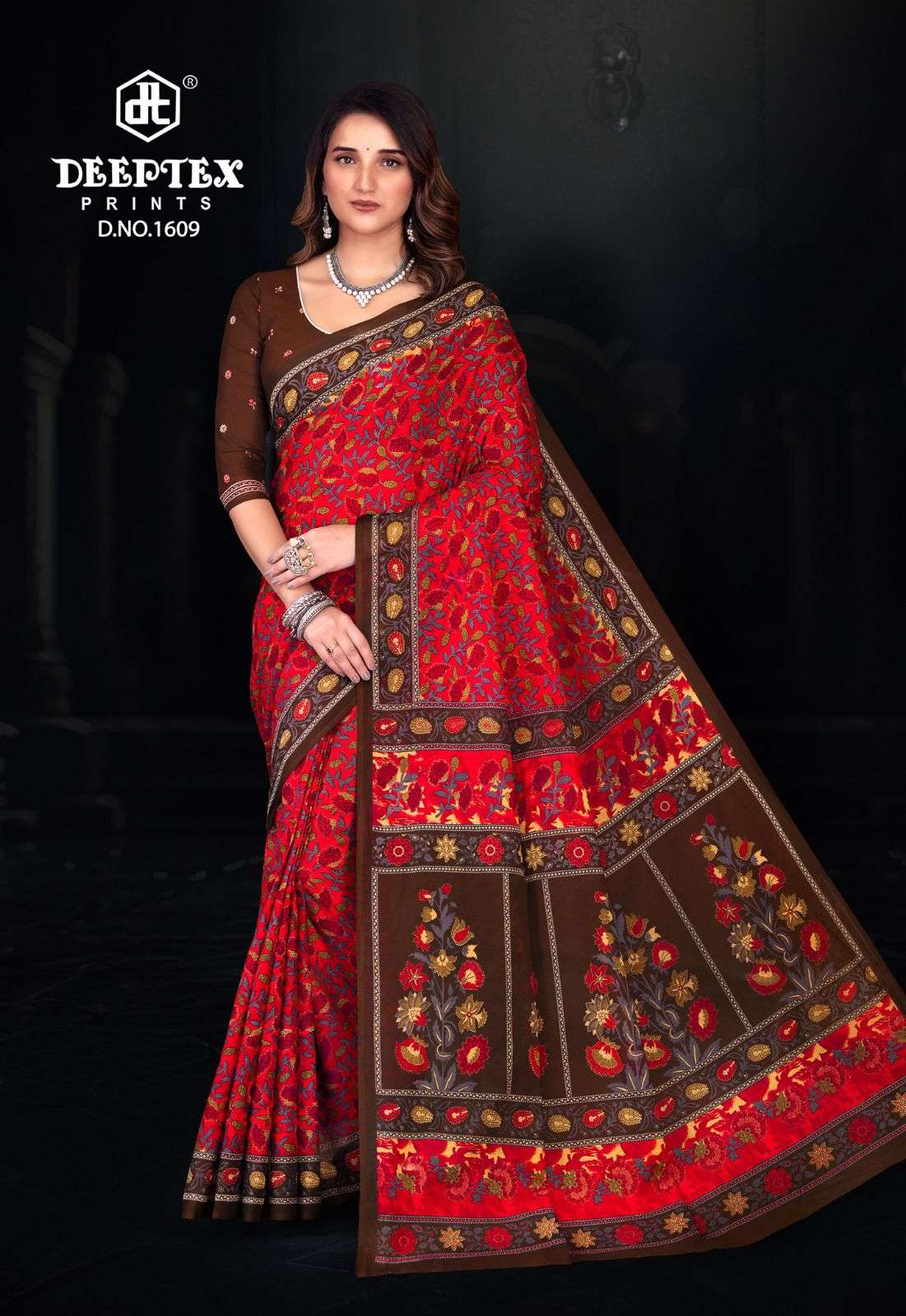 Prime Time Vol 16 Deeptex Prints Cotton Sarees Exporter Gujarat