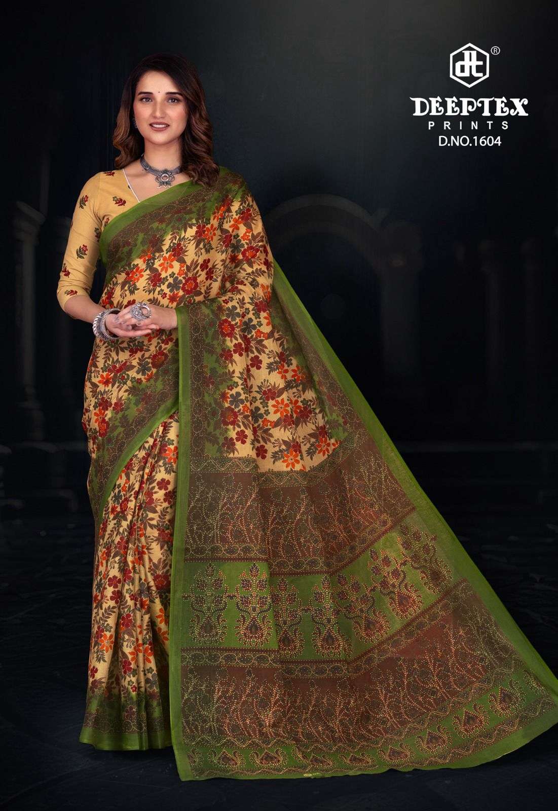 Prime Time Vol 16 Deeptex Prints Cotton Sarees Exporter Gujarat