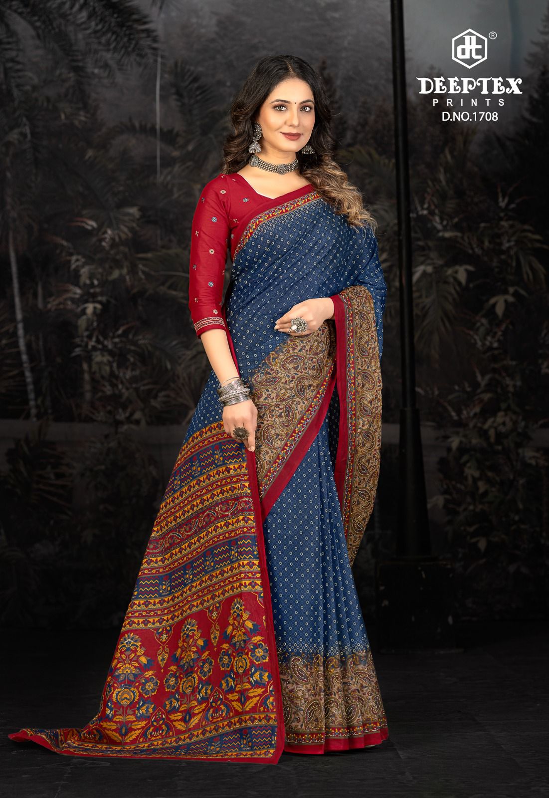 Prime Time Vol 17 Deeptex Prints Cotton Sarees Manufacturer