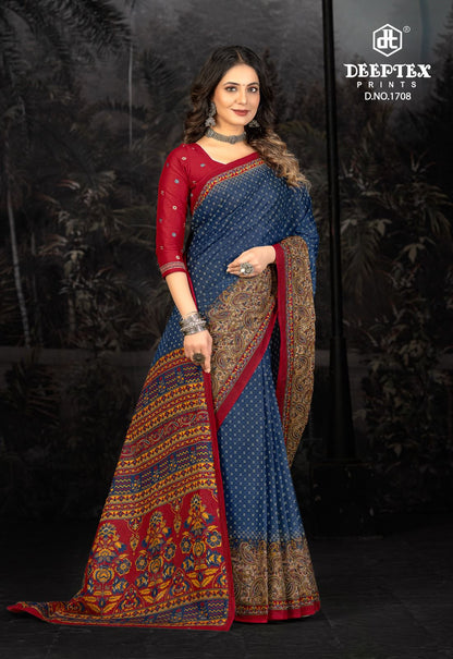 Prime Time Vol 17 Deeptex Prints Cotton Sarees Manufacturer