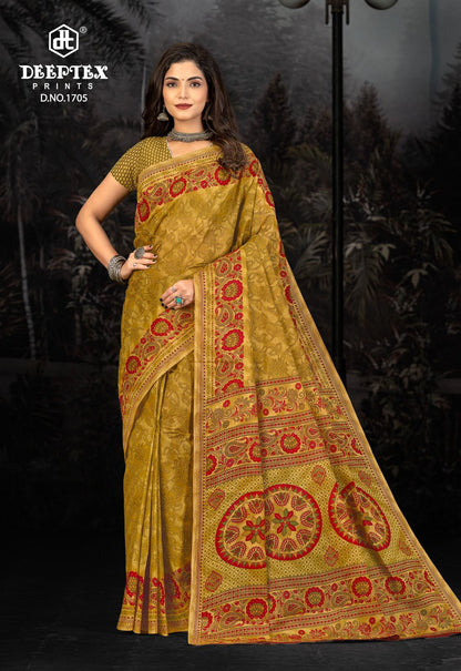 Prime Time Vol 17 Deeptex Prints Cotton Sarees Manufacturer