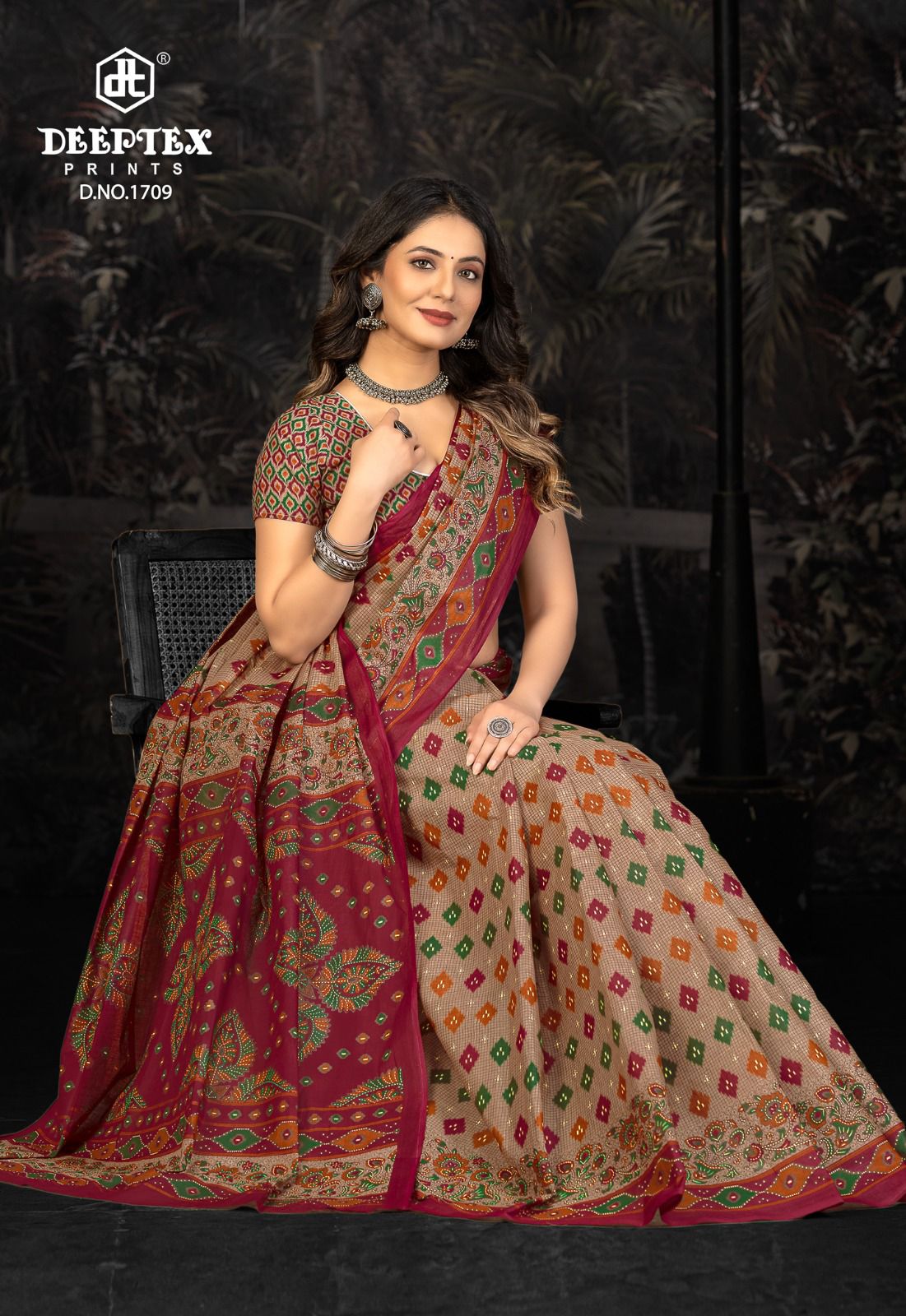 Prime Time Vol 17 Deeptex Prints Cotton Sarees Manufacturer