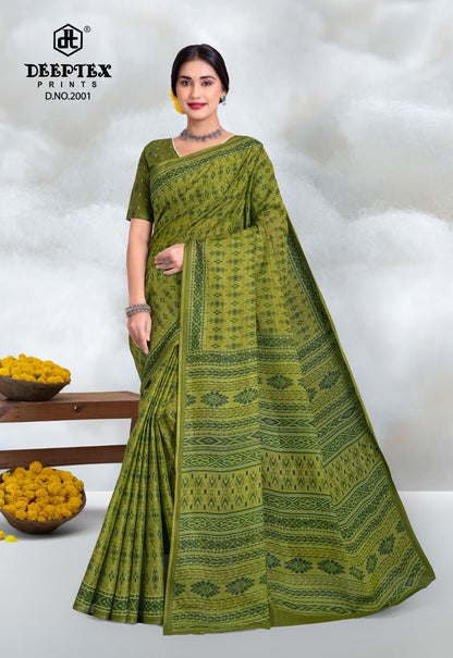 Prime Time Vol 20 Deeptex Prints Cotton Sarees Supplier Gujarat
