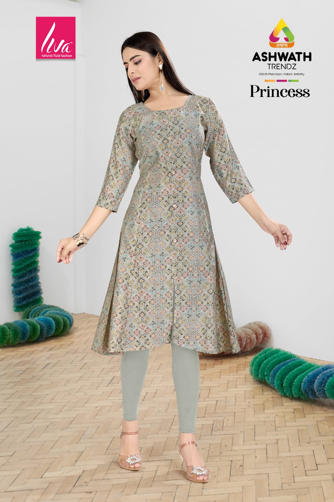 Princess Ashwath Chanderi Kurtis Manufacturer