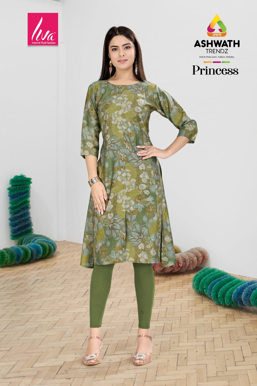 Princess Ashwath Chanderi Kurtis Manufacturer