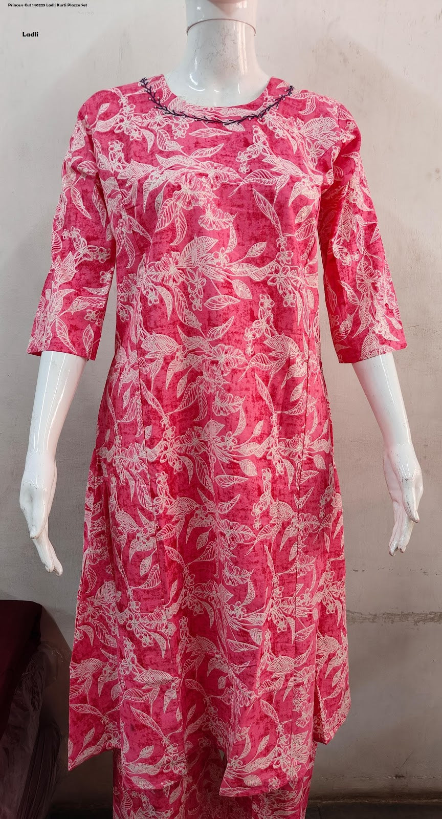 Princess Cut 140225 Ladli Linen Kurti Plazzo Set Supplier India