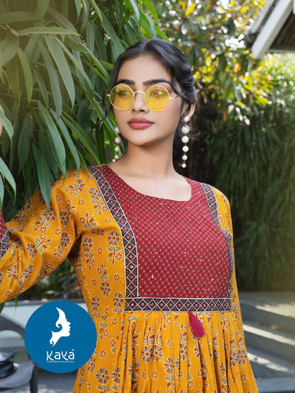 Princess Kaya Cotton A-Line Kurti Manufacturer India