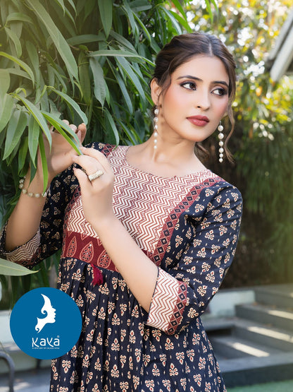 Princess Kaya Cotton A-Line Kurti Manufacturer India