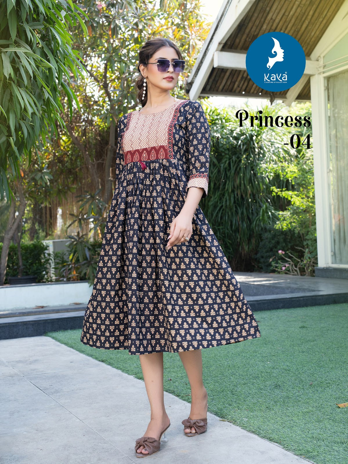Princess Kaya Cotton A-Line Kurti Manufacturer India