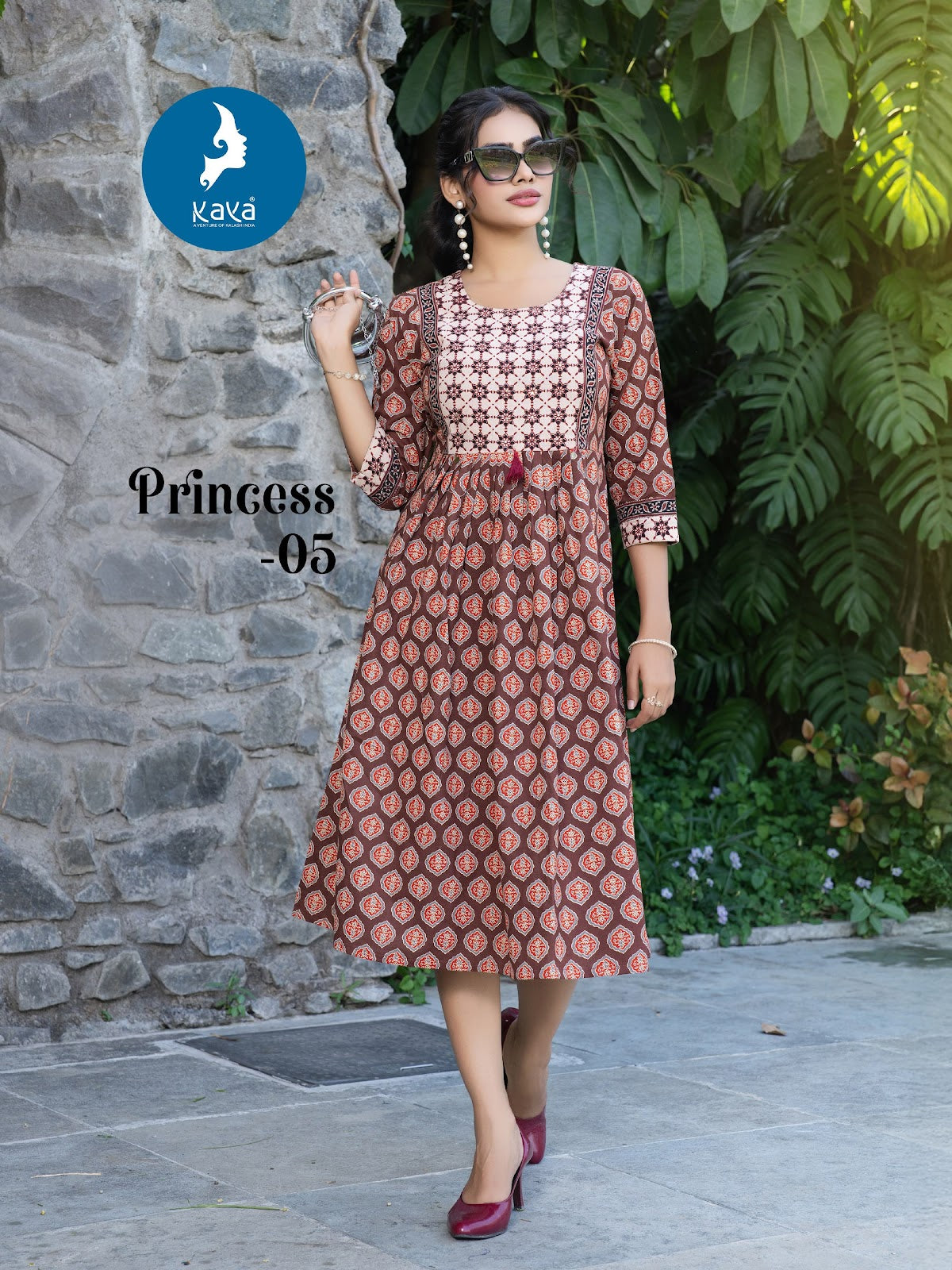 Princess Kaya Cotton A-Line Kurti Manufacturer India