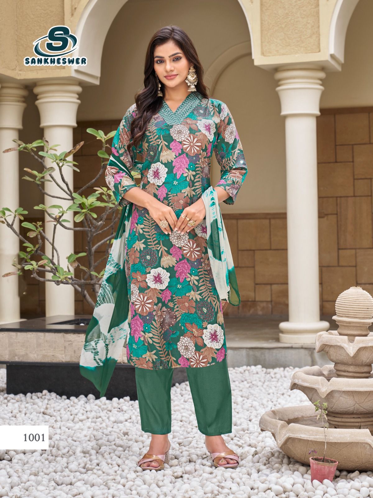 Princess Sankheswer Vertican Readymade Pant Style Suits Wholesale