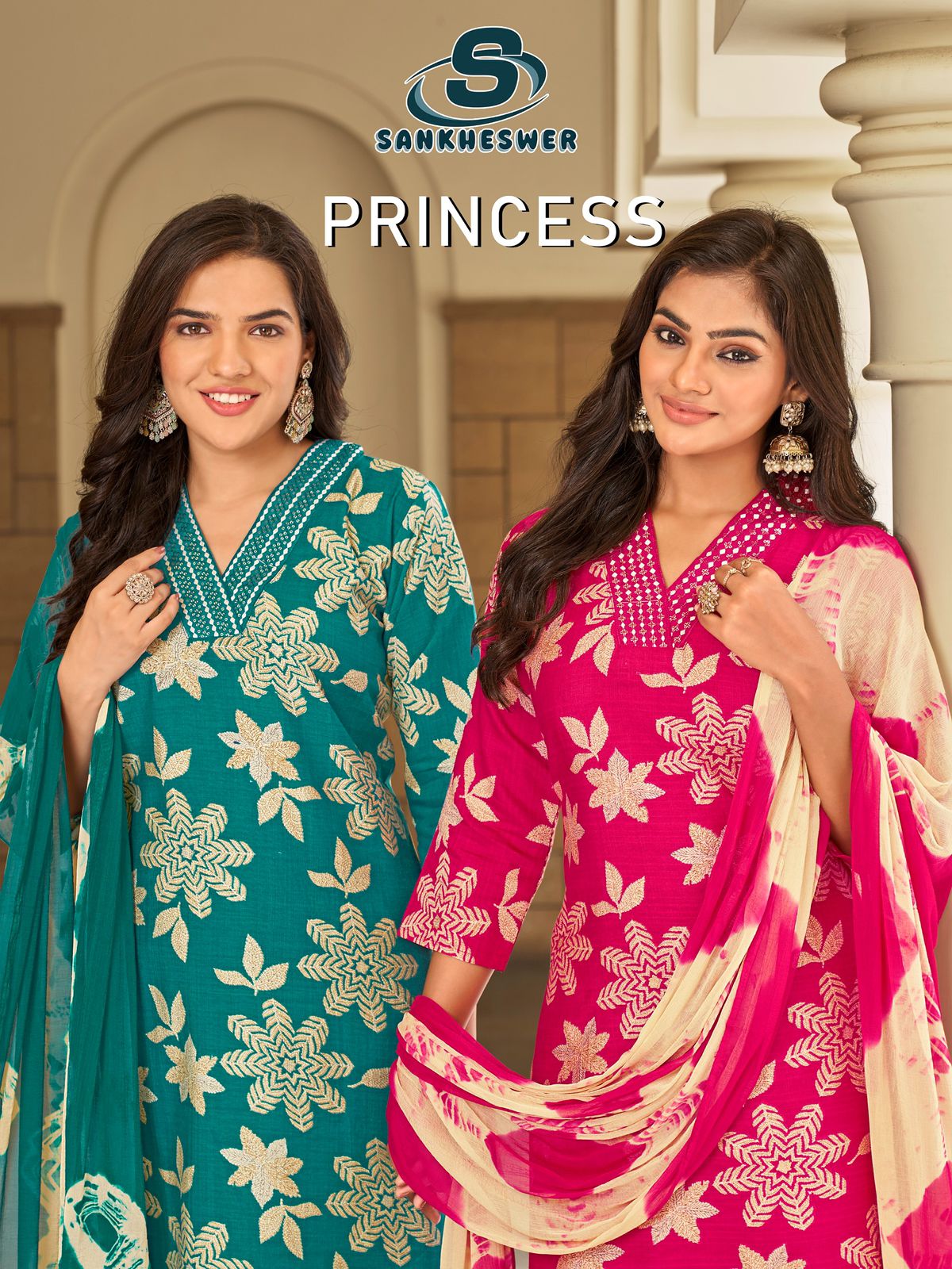 Princess Sankheswer Vertican Readymade Pant Style Suits Wholesale